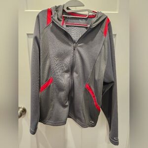 C9 by Champion Gray Red Full Zip Hoodie Jacket Men’s Small Activewear